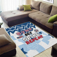 USA Volleyball Area Rug Bump Set Spike Repeat