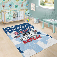 USA Volleyball Area Rug Bump Set Spike Repeat