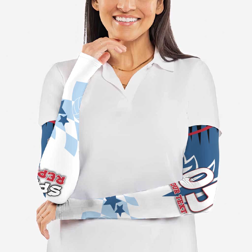 Custom USA Volleyball Arm Sleeves Bump Set Spike Repeat