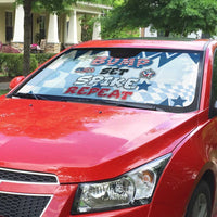 USA Volleyball Auto Sun Shade Bump Set Spike Repeat