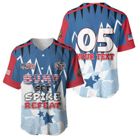 Custom USA Volleyball Baseball Jersey Bump Set Spike Repeat