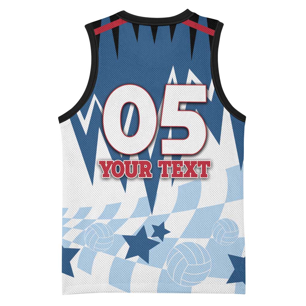 Custom USA Volleyball Basketball Jersey Bump Set Spike Repeat