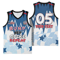 Custom USA Volleyball Basketball Jersey Bump Set Spike Repeat