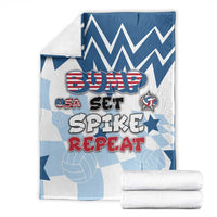 USA Volleyball Blanket Bump Set Spike Repeat