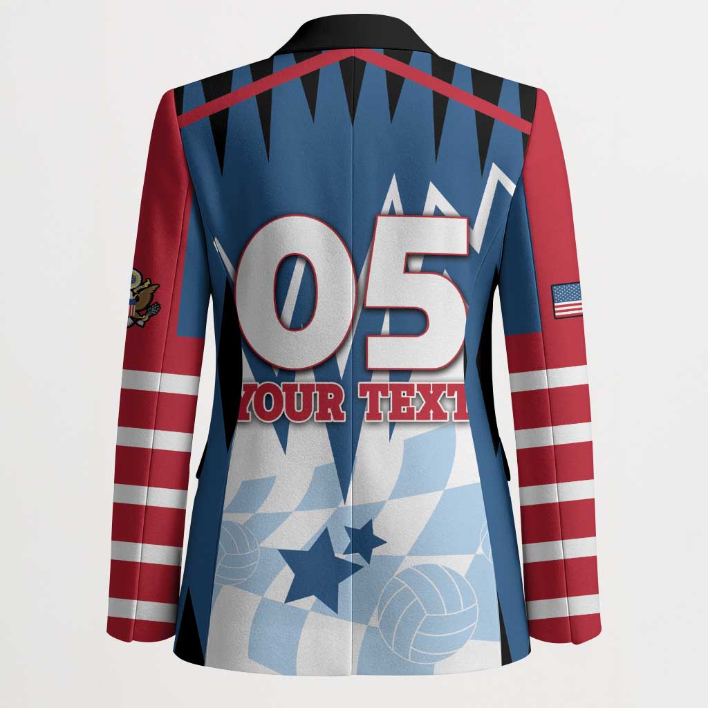 Custom USA Volleyball Blazer Bump Set Spike Repeat