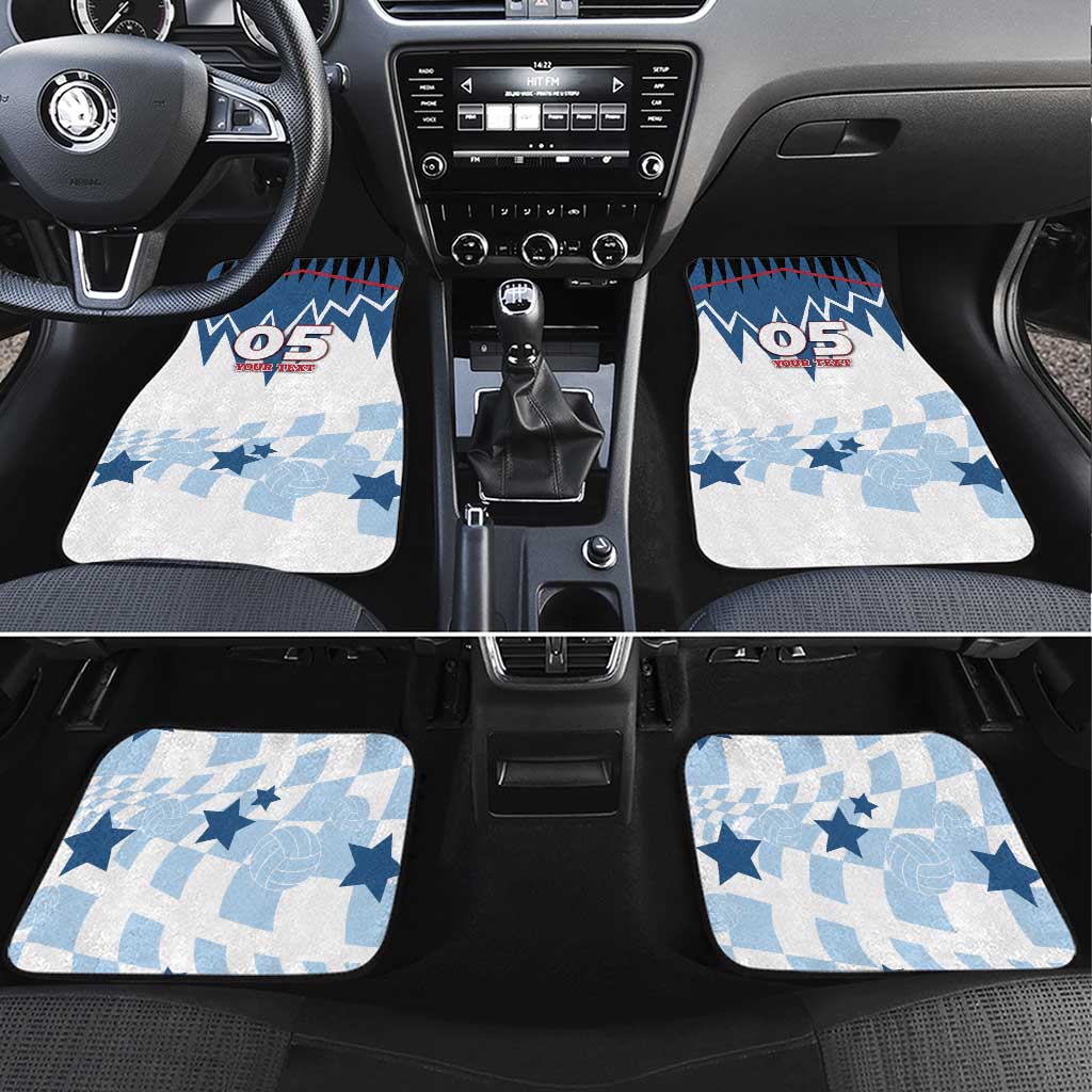 Custom USA Volleyball Car Mats Bump Set Spike Repeat