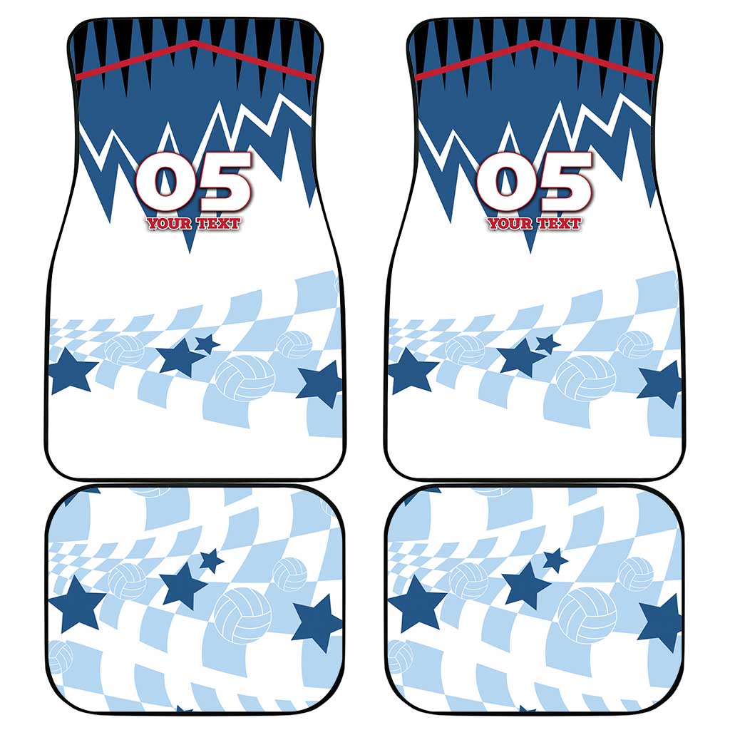 Custom USA Volleyball Car Mats Bump Set Spike Repeat