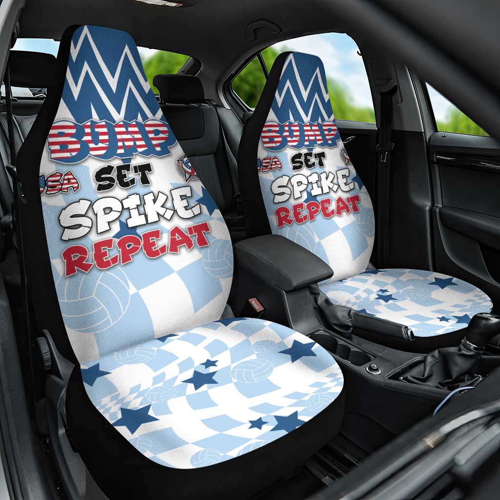 USA Volleyball Car Seat Cover Bump Set Spike Repeat