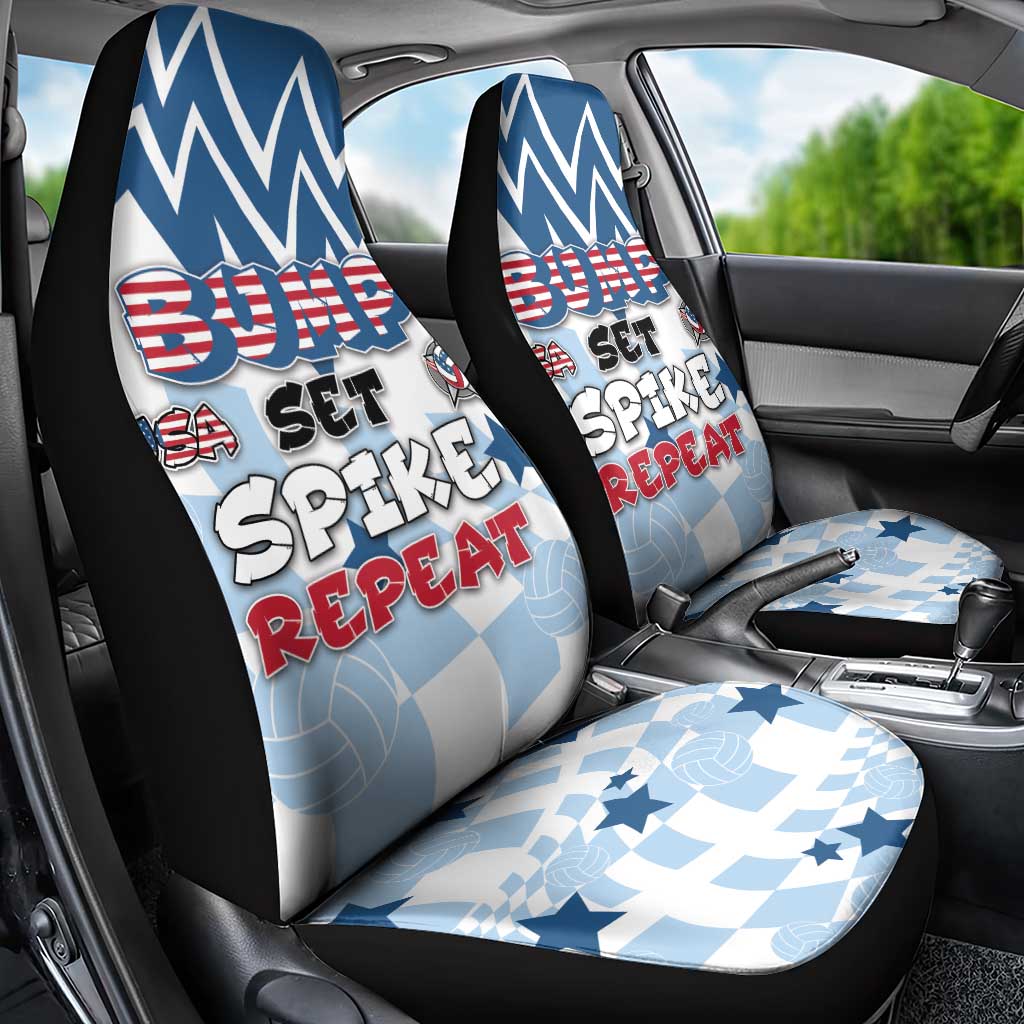 USA Volleyball Car Seat Cover Bump Set Spike Repeat