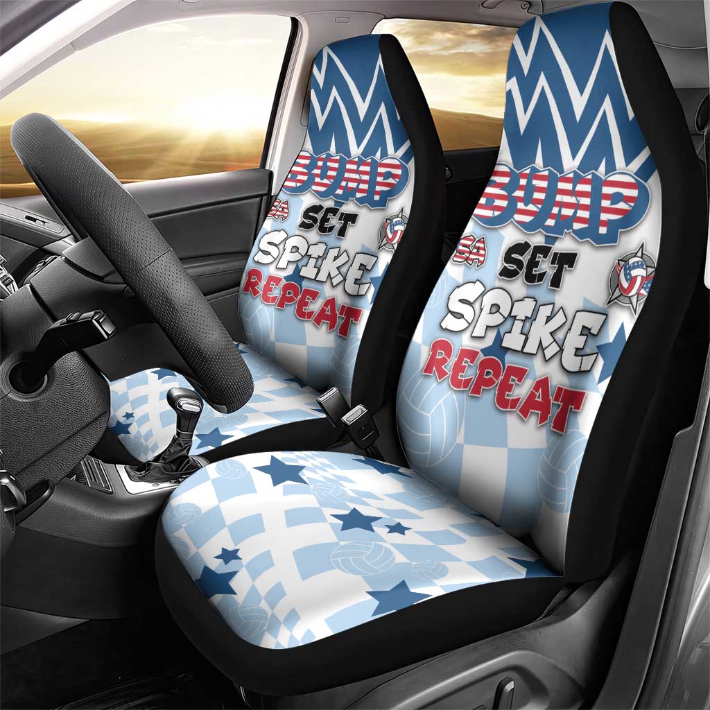 USA Volleyball Car Seat Cover Bump Set Spike Repeat