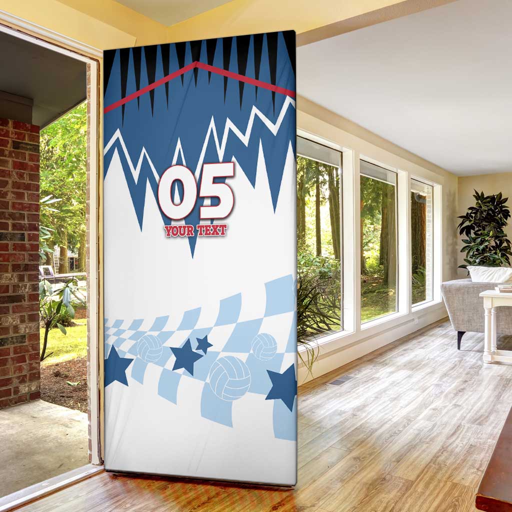 Custom USA Volleyball Door Cover Bump Set Spike Repeat