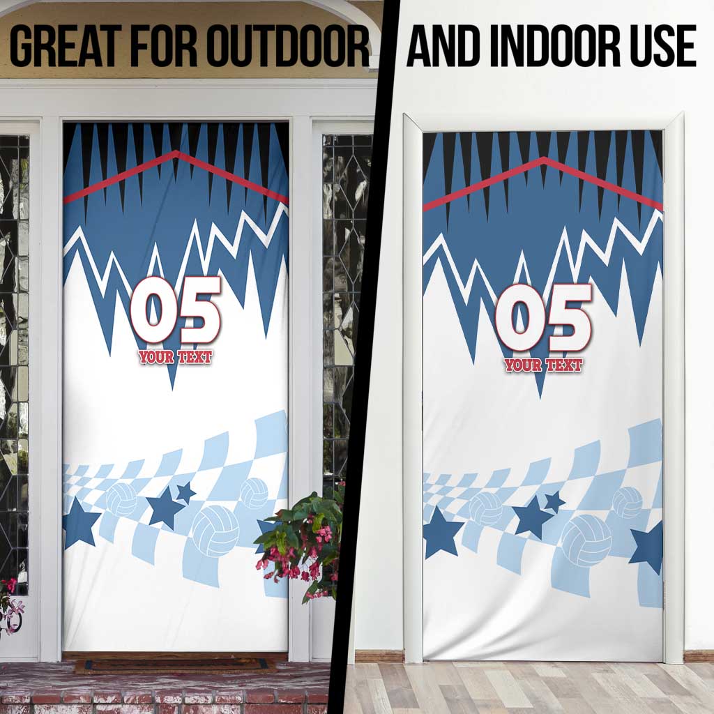 Custom USA Volleyball Door Cover Bump Set Spike Repeat