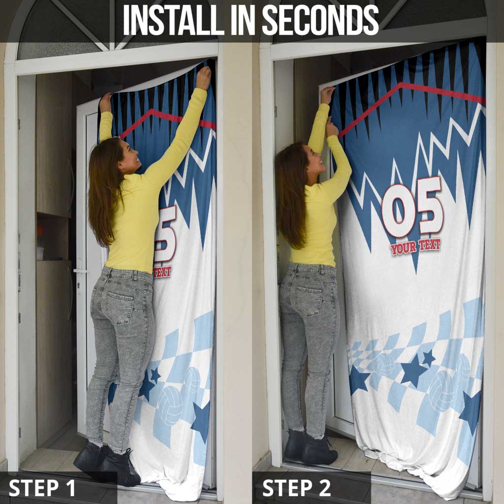 Custom USA Volleyball Door Cover Bump Set Spike Repeat