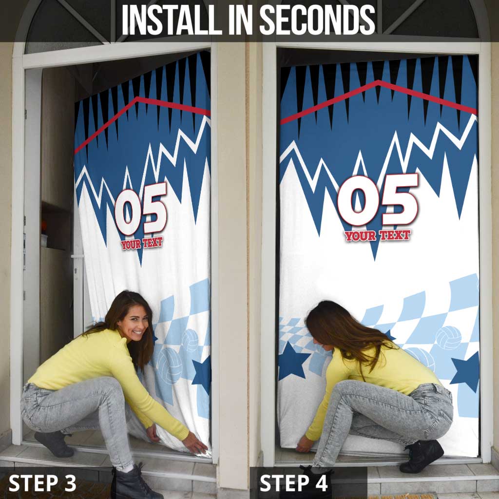 Custom USA Volleyball Door Cover Bump Set Spike Repeat