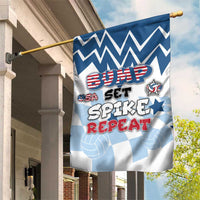 USA Volleyball Garden Flag Bump Set Spike Repeat