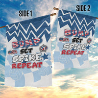 USA Volleyball Garden Flag Bump Set Spike Repeat