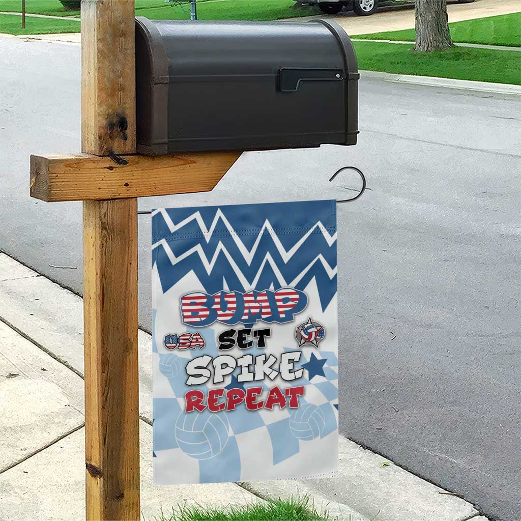 USA Volleyball Garden Flag Bump Set Spike Repeat