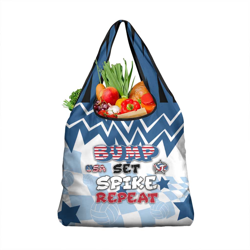 USA Volleyball Grocery Bag Bump Set Spike Repeat