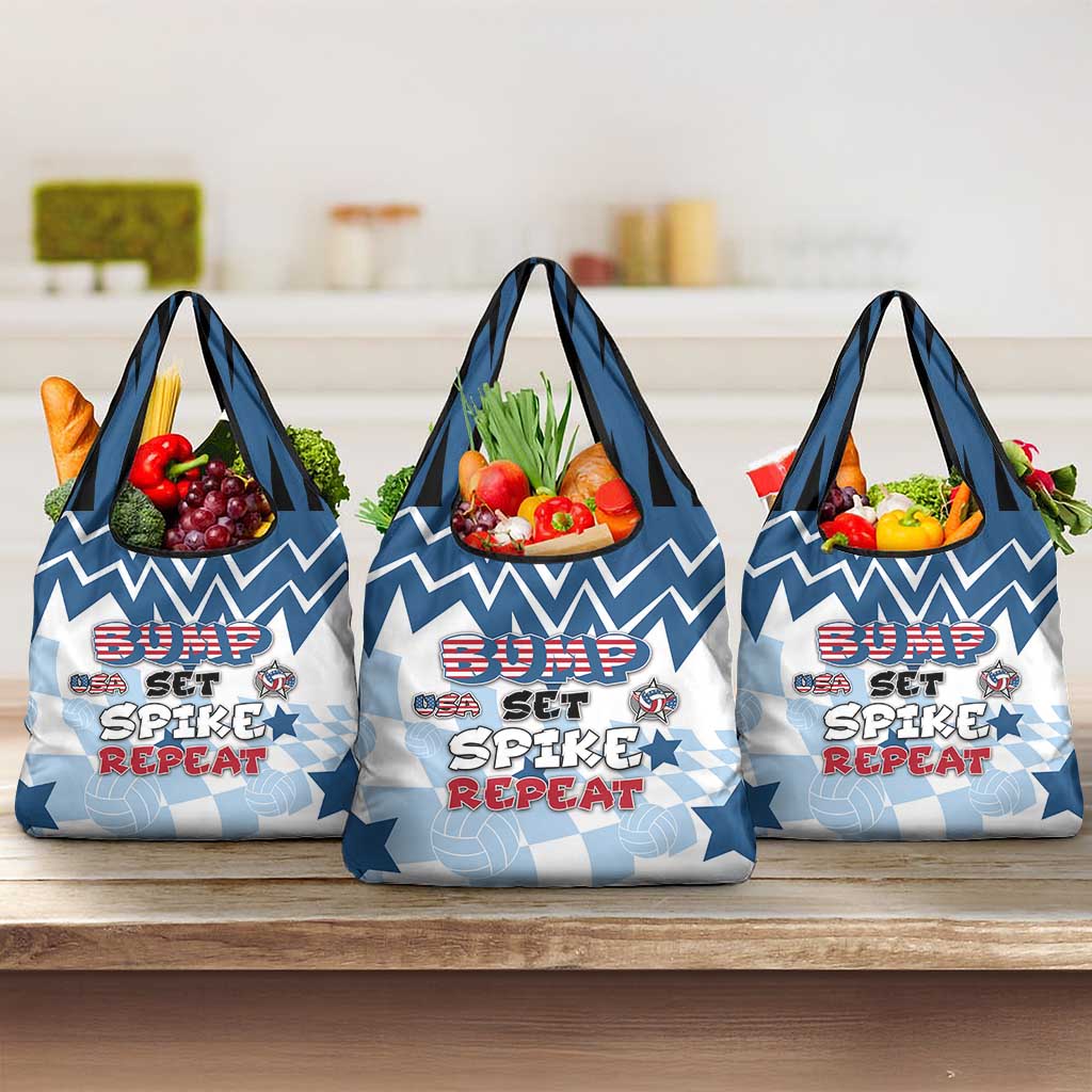 USA Volleyball Grocery Bag Bump Set Spike Repeat