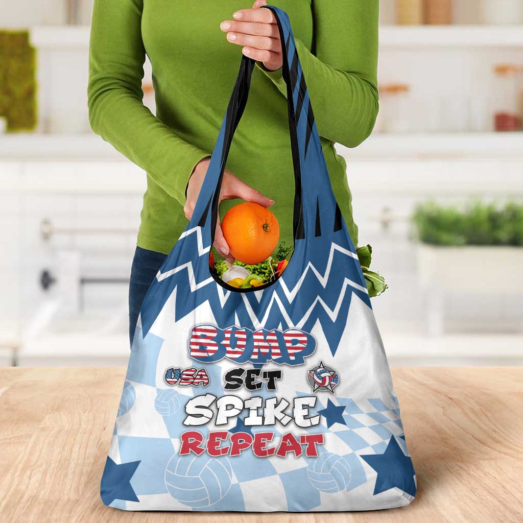 USA Volleyball Grocery Bag Bump Set Spike Repeat