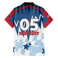 Custom USA Volleyball Hawaiian Shirt Bump Set Spike Repeat