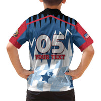 Custom USA Volleyball Hawaiian Shirt Bump Set Spike Repeat
