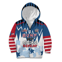 Custom USA Volleyball Kid Hoodie Bump Set Spike Repeat