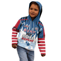 Custom USA Volleyball Kid Hoodie Bump Set Spike Repeat