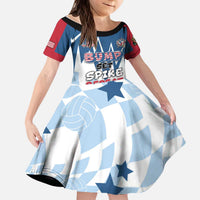 Custom USA Volleyball Kid Short Sleeve Dress Bump Set Spike Repeat