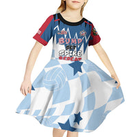 Custom USA Volleyball Kid Short Sleeve Dress Bump Set Spike Repeat