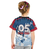 Custom USA Volleyball Kid T Shirt Bump Set Spike Repeat
