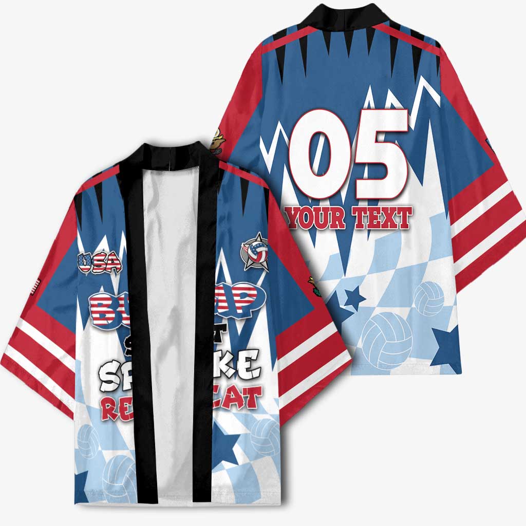 Custom USA Volleyball Kimono Bump Set Spike Repeat