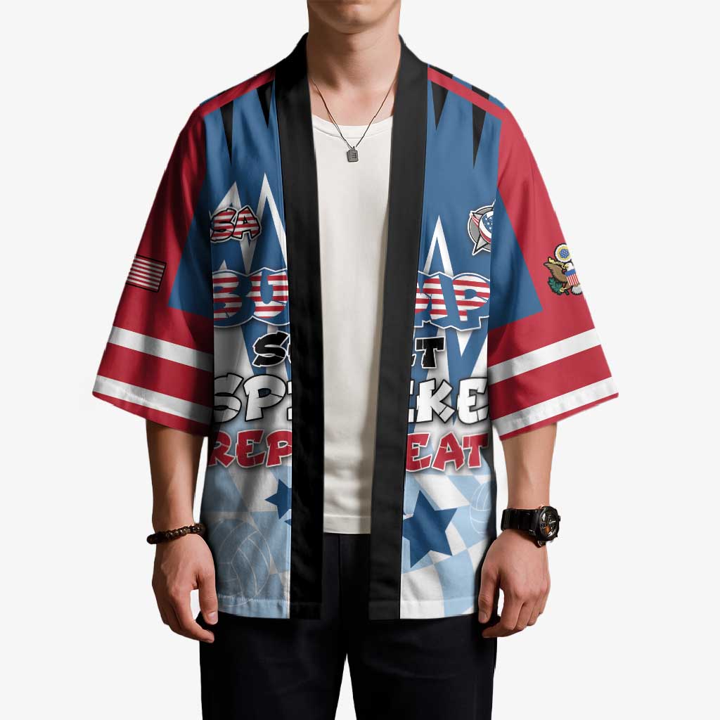 Custom USA Volleyball Kimono Bump Set Spike Repeat