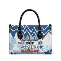 USA Volleyball Leather Bag Bump Set Spike Repeat