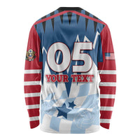 Custom USA Volleyball Long Sleeve Shirt Bump Set Spike Repeat