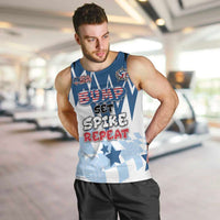 Custom USA Volleyball Men Tank Top Bump Set Spike Repeat
