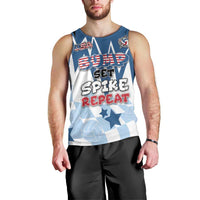 Custom USA Volleyball Men Tank Top Bump Set Spike Repeat