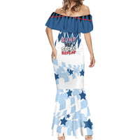 Custom USA Volleyball Mermaid Dress Bump Set Spike Repeat
