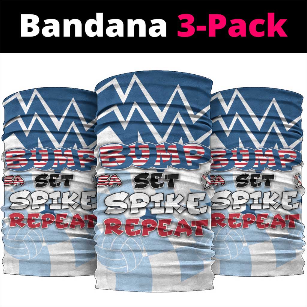 USA Volleyball Neck Gaiter Bump Set Spike Repeat