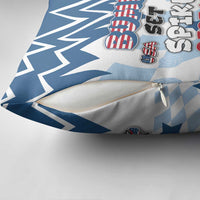 USA Volleyball Pillow Cover Bump Set Spike Repeat