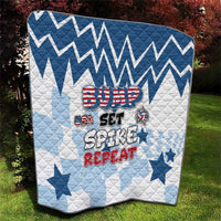 USA Volleyball Quilt Bump Set Spike Repeat