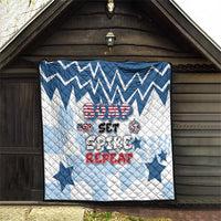 USA Volleyball Quilt Bump Set Spike Repeat
