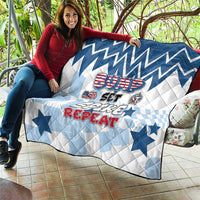 USA Volleyball Quilt Bump Set Spike Repeat