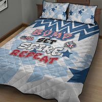 USA Volleyball Quilt Bed Set Bump Set Spike Repeat