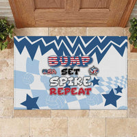 USA Volleyball Rubber Doormat Bump Set Spike Repeat