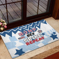 USA Volleyball Rubber Doormat Bump Set Spike Repeat