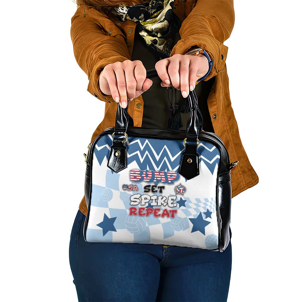 USA Volleyball Shoulder Handbag Bump Set Spike Repeat