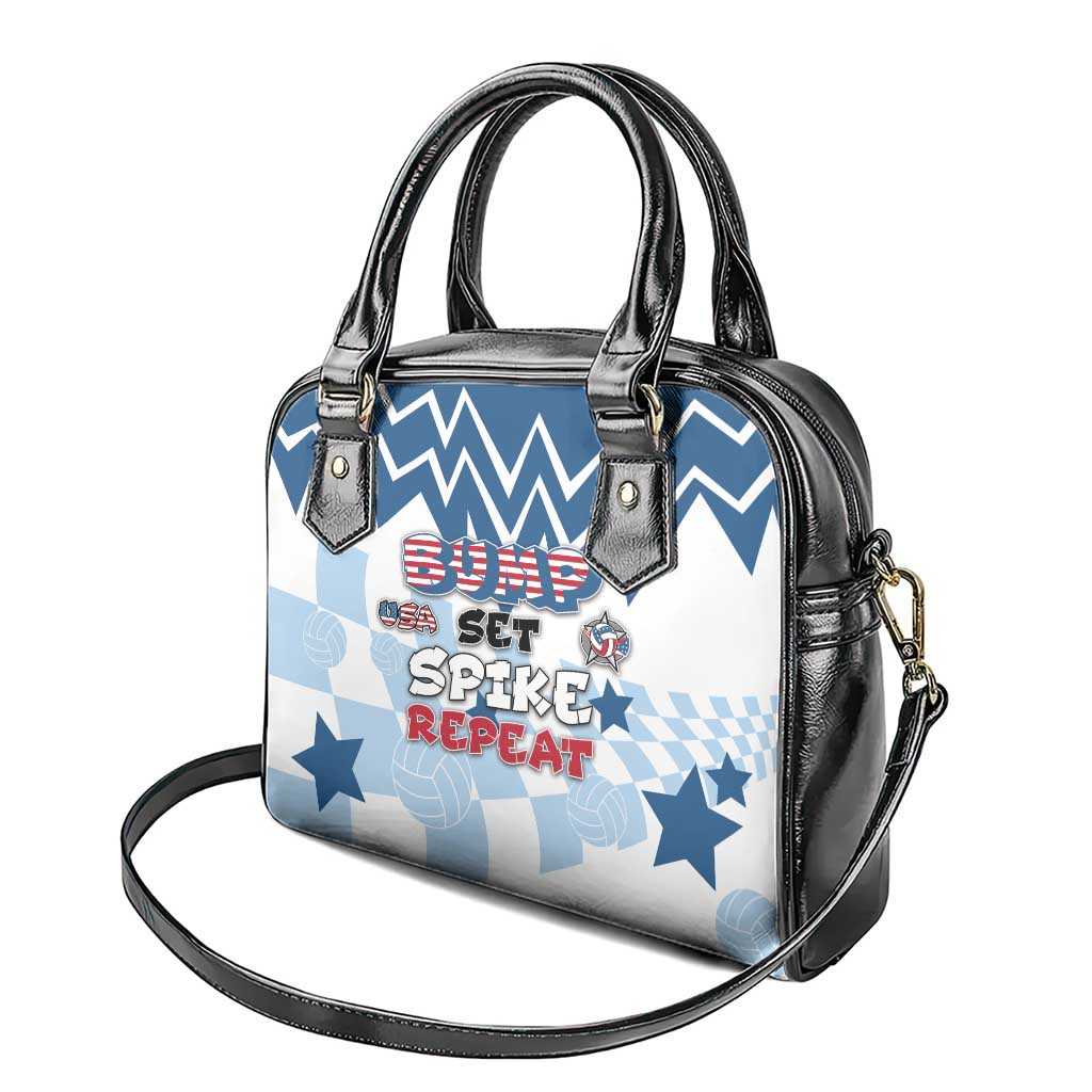 USA Volleyball Shoulder Handbag Bump Set Spike Repeat