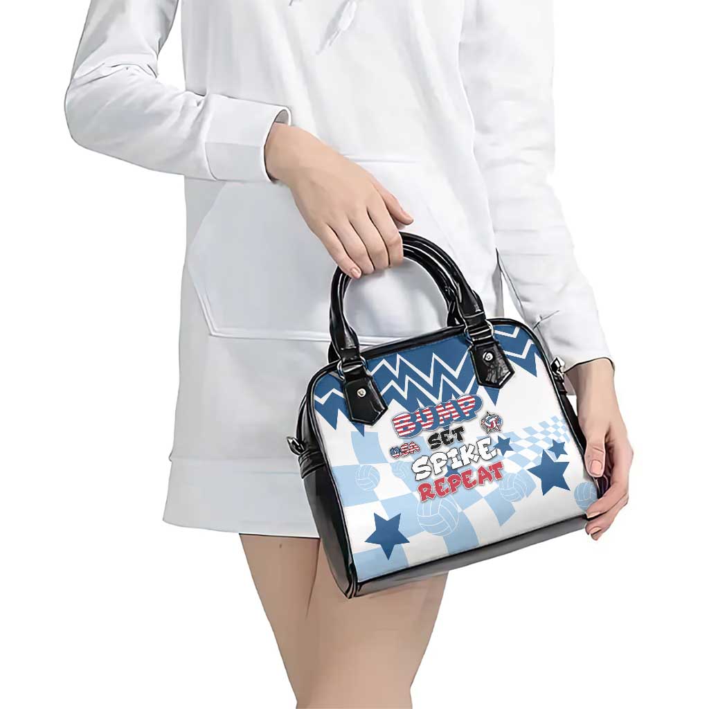 USA Volleyball Shoulder Handbag Bump Set Spike Repeat