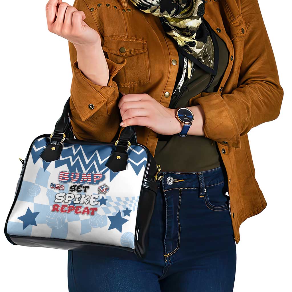 USA Volleyball Shoulder Handbag Bump Set Spike Repeat